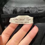 Doe & Rae  Farah Blazer Faux Leather Black Women’s Size Medium Photo 8