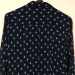 Urban Outfitters  Women’s Floral Print Black White Button-Up Long Sleeve Shirt Photo 7