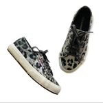 Superga  Cheetah Print Sneakers Gray Velvet Women's Size 36 US 6 Photo 0