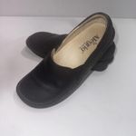 Alegria Deb Black Leather Old Money Classic Slip On Clogs Shoes Size 7-7.5 Photo 11