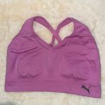 Puma Racerback Sports Bra High Compression Lilac Purple Women’s XL Photo 3