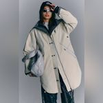 Free People Moon Magic Reflective Rain Parka sz M Nwt Photo 1