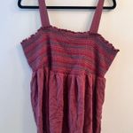 Torrid SMOCKED BABYDOLL TANK - DUSTY RED size 3 Photo 1