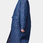 Bernardo BERNIE Oversize Quilted Denim Coat Jacket Photo 3