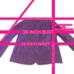 TWIGGY LONDON ORCHID PURPLE VINTAGE Y2K SUEDE FRONT BUTTON JACKET (M) Size M Photo 12