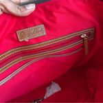 Dooney & Bourke  | Large Genuine Leather Green O Ring Shoppers Tote Photo 3