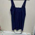Elegant Navy Blue Women's Swim Tankini Top Size 18W Photo 4