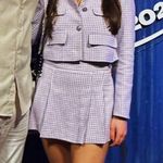 ZARA Cropped Purple Blazer Set Photo 0