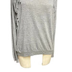 Nation Ltd ‎ Heather Gray Pullover Fringe Long Sleeve Top Size Small Photo 2