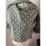 Blanknyc gray faux leather motorcycle jacket size small long sleeve Photo 2