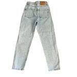 ZARA Mid -Rise Y2K Light Blue Cotton Blend Slim Straight Women’s Jeans SZ 2 Photo 7