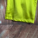 Micas Bright Yellow Basic Satin High Waisted Straight Leg Trousers Size L Photo 6