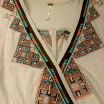 Free People boho tribal pattern top sz L Photo 4