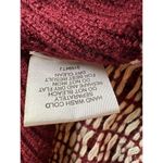 Romeo + Juliet Couture Women's Burgundy Geometric Cardigan Sweater M Photo 10