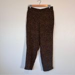 J.Crew Brown Animal Print Casual Jogger Pants Womens 8 Jamie Style Pull On Photo 11