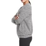 Athleta EUC  Balance Studio Street Animal Cheetah Print‎ Pullover Top Black White Photo 3