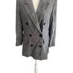 Frame Relaxed Everyday Gray Glenplaid Double Breasted Blazer Jacket Size Small Photo 3