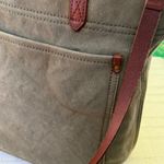 Madewell large canvas shopping bag canvas/leather Photo 1