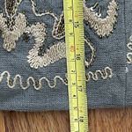 Soft Surroundings Turks Bolero Crop Jacket Medium Olive Green Boho Embroidered Photo 9