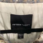 Fifteen Twenty Multi Funnel Neck Wool Blend Jacket Med Aztec Grandpa Eclectic Photo 4