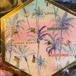 NWT Gemma Simone Summer Nights Beach Vibes & Life is Sunny X3 Earrings Set Gold Photo 1
