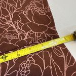 Duluth Trading Co Dress XS Womens Maroon Floral Natural Stretch Knee Length # Red Photo 8