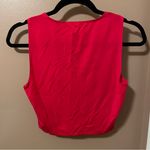 Reformation Hot Pink Emilio Knit Cut Out Tank Top Photo 2