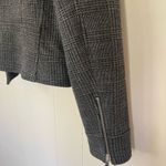 Ann Taylor Grey Plaid Zip Up Jacket Blazer ~ Pockets, Lined ~ Women’s Size 2 Photo 9