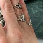 Lot Of 3 Sterling Silver Nautical Ring Anchor Sea Turtle Adjustable Toe? 4 Photo 2