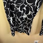 Adrianna Papell NWT  2X‎ Crepe High-Rise Wide Leg Crop Pant Black White Career Photo 5