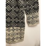 Coldwater Creek Cardigan Sweater Women XL/16 Diamond Black White Wool Blend Photo 4