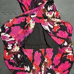 Trina Turk Women's Hana Dress Indigo Size 6 Floral Bright Black Pink Party Photo 7