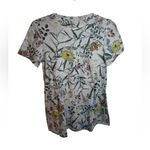 Latched Mama Floral Short Sleeve Nursing Top Gray Photo 1