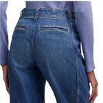 Madewell NWT Tapered Denim Wide Leg Jeans Trousers in Concho Wash Size 28 Photo 3