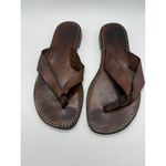 L'Artigiano del Cuoio Shoes Size 7 Brown Italian Leather Sandals‎ Made Italy Photo 1
