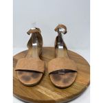 Eileen Fisher  Elie Womens Tan Textured Leather Ankle Strap Flat Sandals Size 9 Photo 4