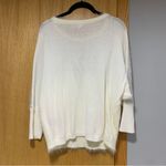 Jennifer Lopez  White and Silver Fluffy Sweater - Size Large Photo 1