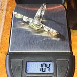 Royston Blue Horizon Turquoise Pearl Sterling Silver Ring Size 9 Photo 7