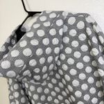 Shannon Passero Swing Jacket Womens Small White Polka Dot Full Zip Hooded Artsy Photo 6