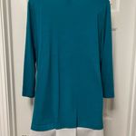 Kate & Mallory  Teal & White Flowy Top Photo 3