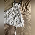 Linea Donatella  Maxi Slip Dress NWT Sheer Black & White Sleepwear W/ Thong Sz M Photo 7