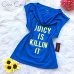 Juicy Couture 🆕 Sport Blue Short Sleeve Shirt Photo 0