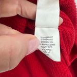 Gap Women’s Red Thermal Waffle Knit Sweater Top Size Medium Photo 6