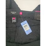 Torrid  Denim Straight Jeans Black Lace Jacquard Womens Size 22 Photo 5
