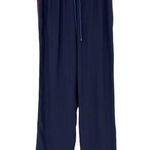 Kenzo Pants Womens XS Side Stripe Track Straight Leg Navy Blue Relaxed Photo 0