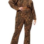 Good American Swirl Intarsia Crop Boxy Sweater NWT
Size 5/6 in Sepia002 Photo 3