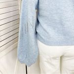 Anthropologie Broadway 38  Rhinestone Fringe Balloon Sleeve Sweater Blue XL‎ Photo 6