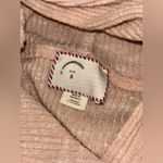 Anthropologie size small hooded sweater activewear cream cozy warm Photo 5