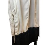 Aritzia  Wilfred Women XS Peplum Plunge Open Back Sleeveless Top in White & Black Photo 6