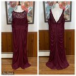 David's Bridal Elegant David’s Bridal Burgundy Lace Mother of the Bride Gown! Photo 1